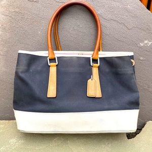 Rare find! Vintage Coach bag, Black and Tan